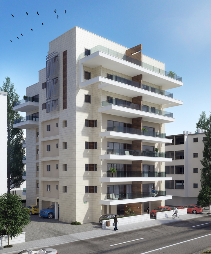 תמ"א 38 קפלינסקי 24 - הדמיית התחדשות עירונית