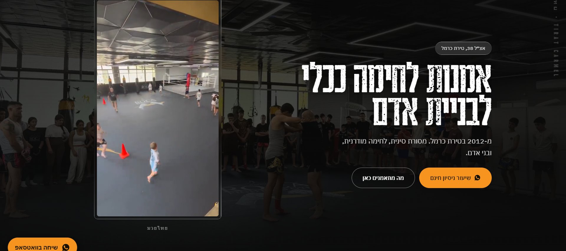 ROCA Fighting Gym - אתר למרכז אמנויות לחימה
